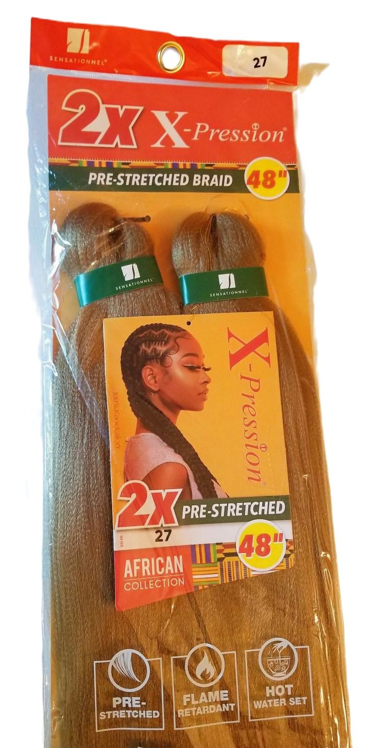 4X X-pression Pre-Stretched Braids 38&quot; #27