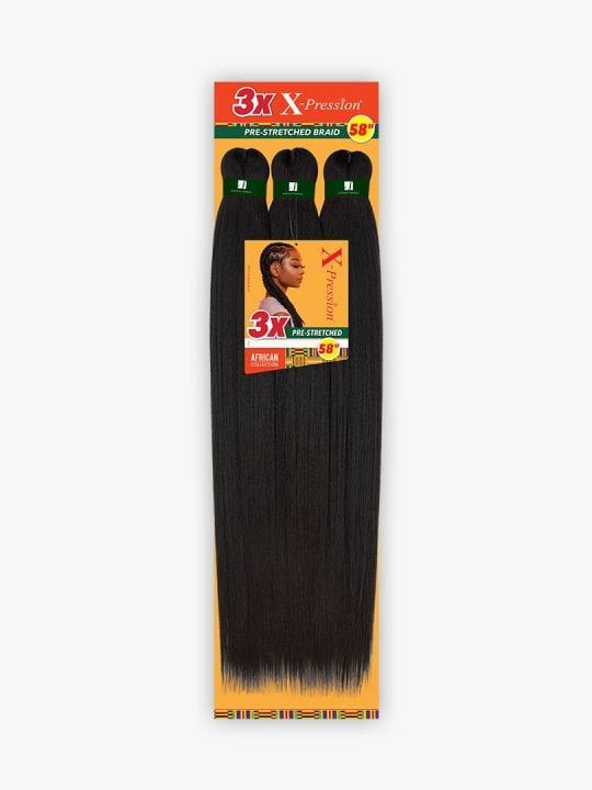 3X X-PRESSION PRE-STRETCHED BRAID 58″ 3T2/27/613
