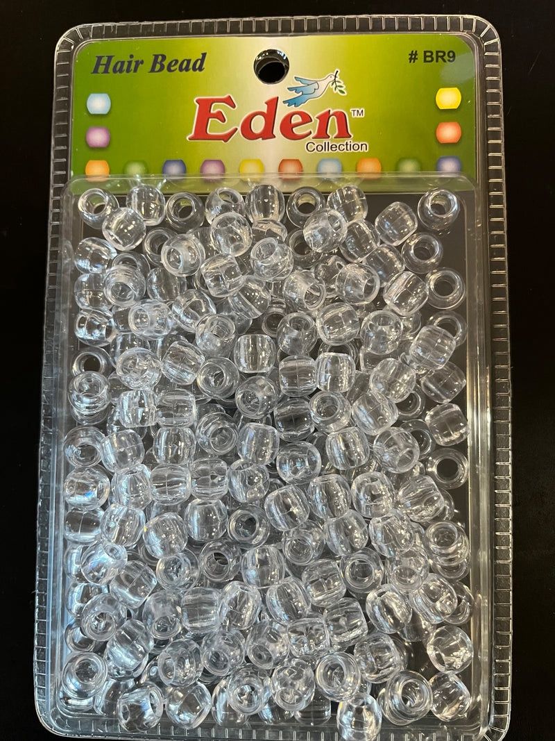 Eden collection Medium hair bead #BR9-clear
