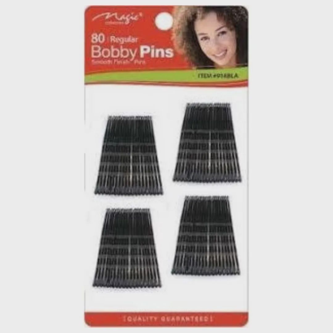 Magic Collection 80 Bobby Pins  916 Blk - dz (MG 1300)