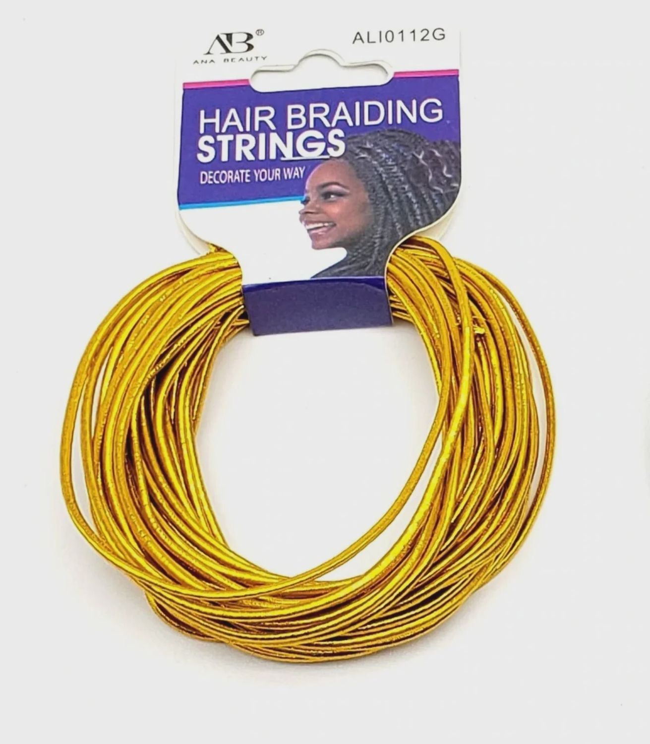Hair Braiding Strings "Gold