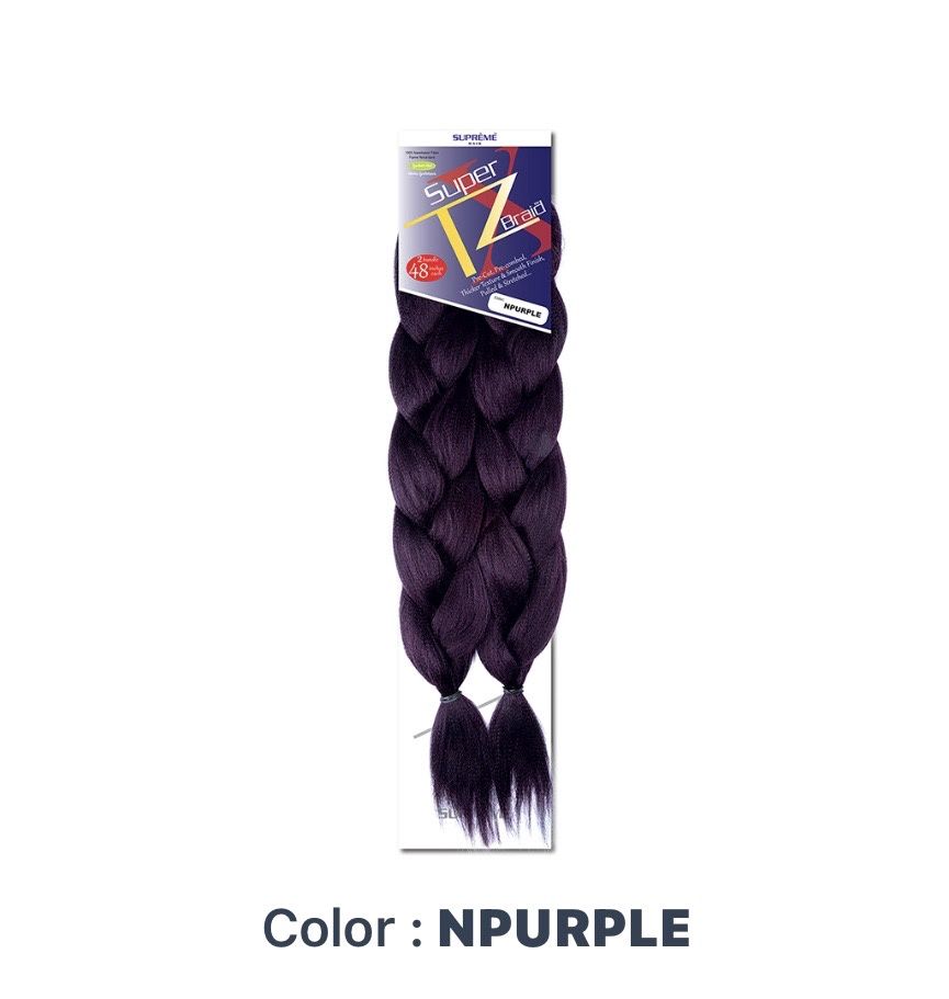 super TZ  Braid  48" 2 bundles color: NPurple
