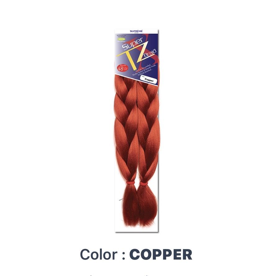 Super TZ Braid 2 bundle 48" color: copper