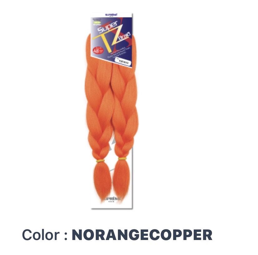 Super X Braid TZ 2 Bundle 48" color: Norange copper