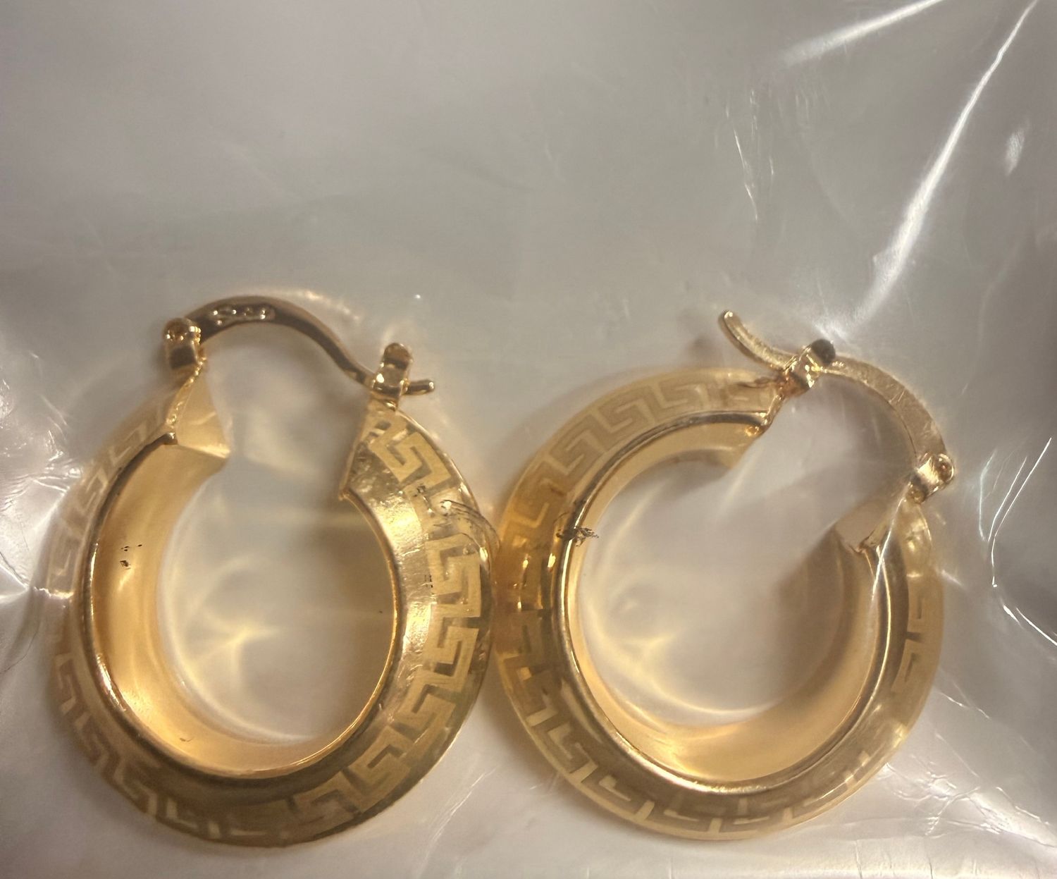 Vintage Gold plated Earrings 20mm