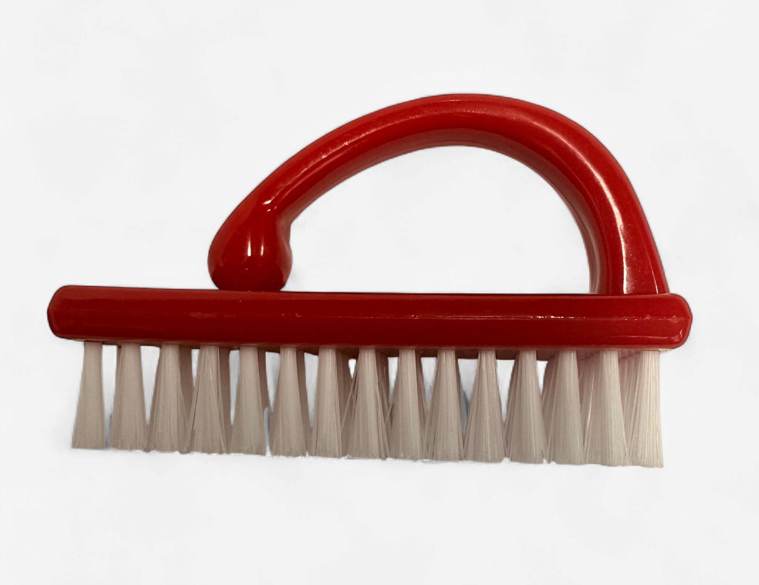 Nail Brush With Handle RED