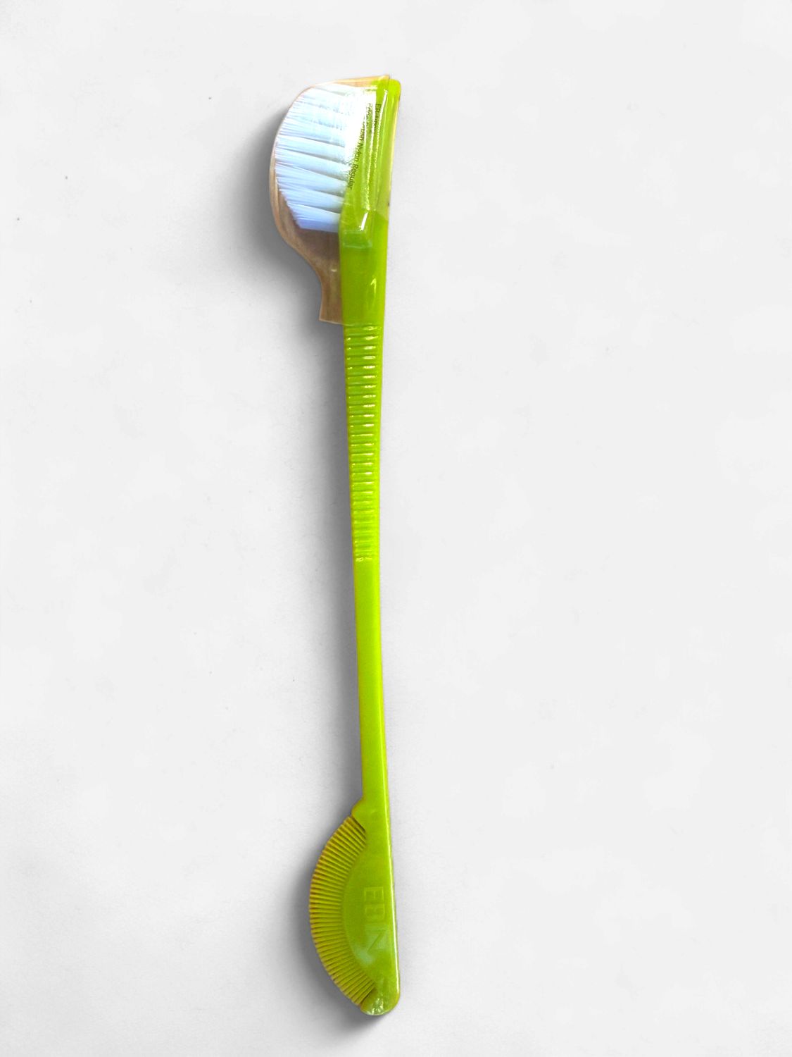 Double Sided Edge Control Brush Comb #Lemon Green