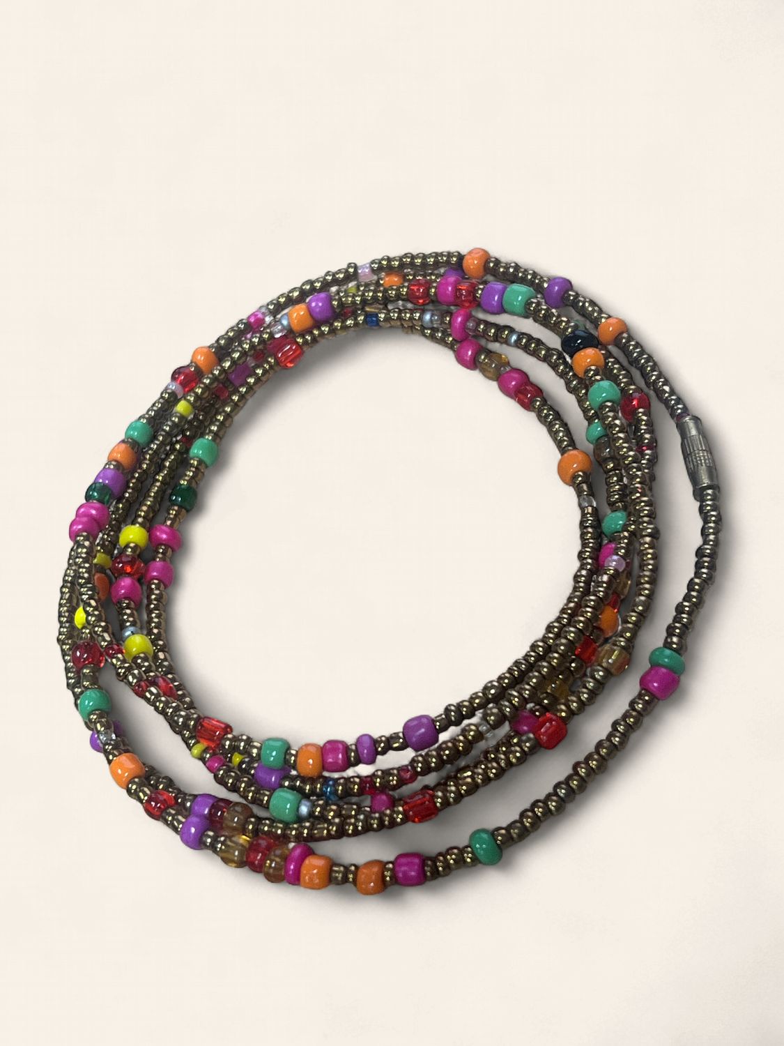 AFRICAN WAIST BEADS MULTI COLOR 58"