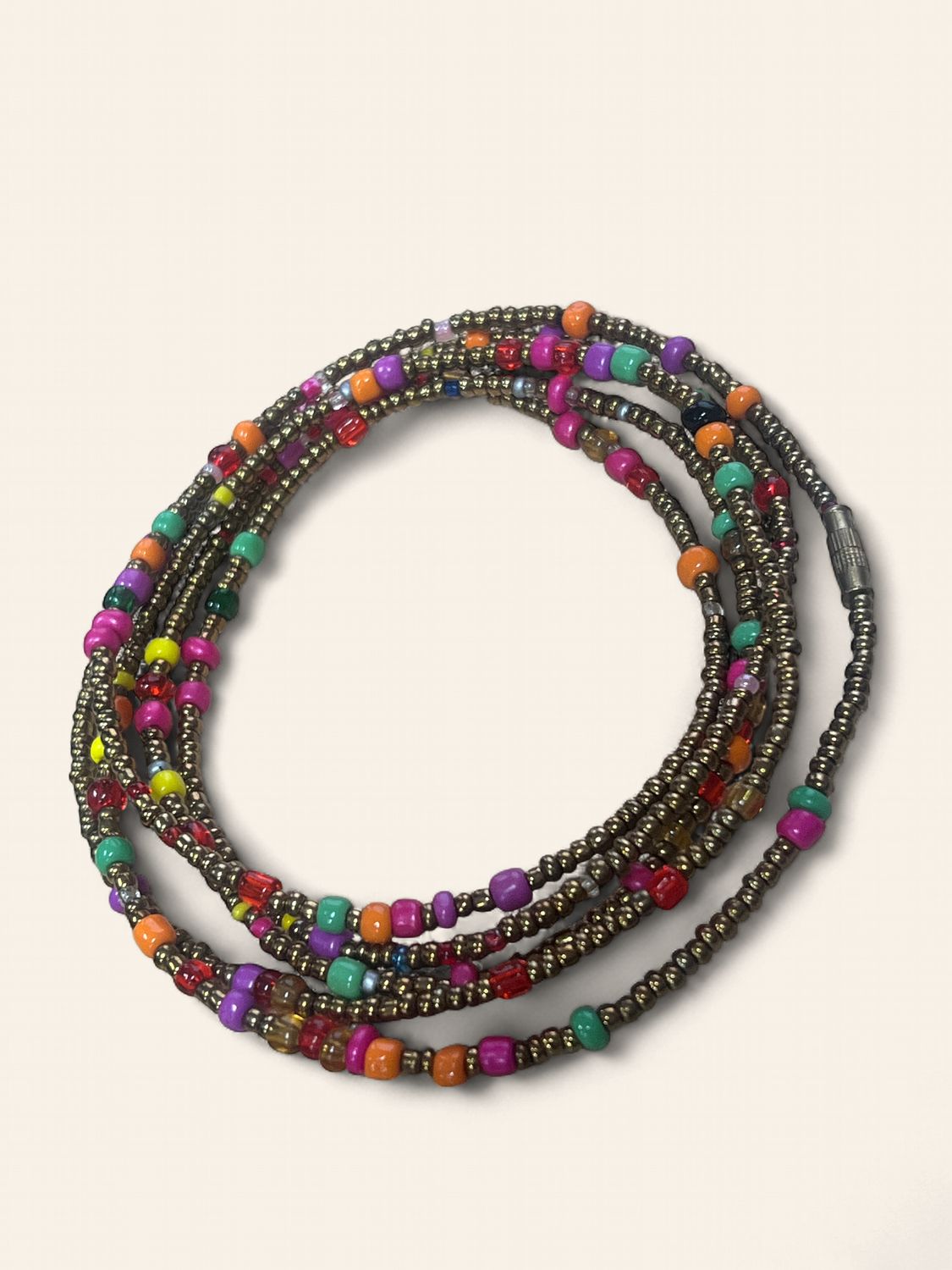 AFRICAN WAIST MULTI BEADS 50"