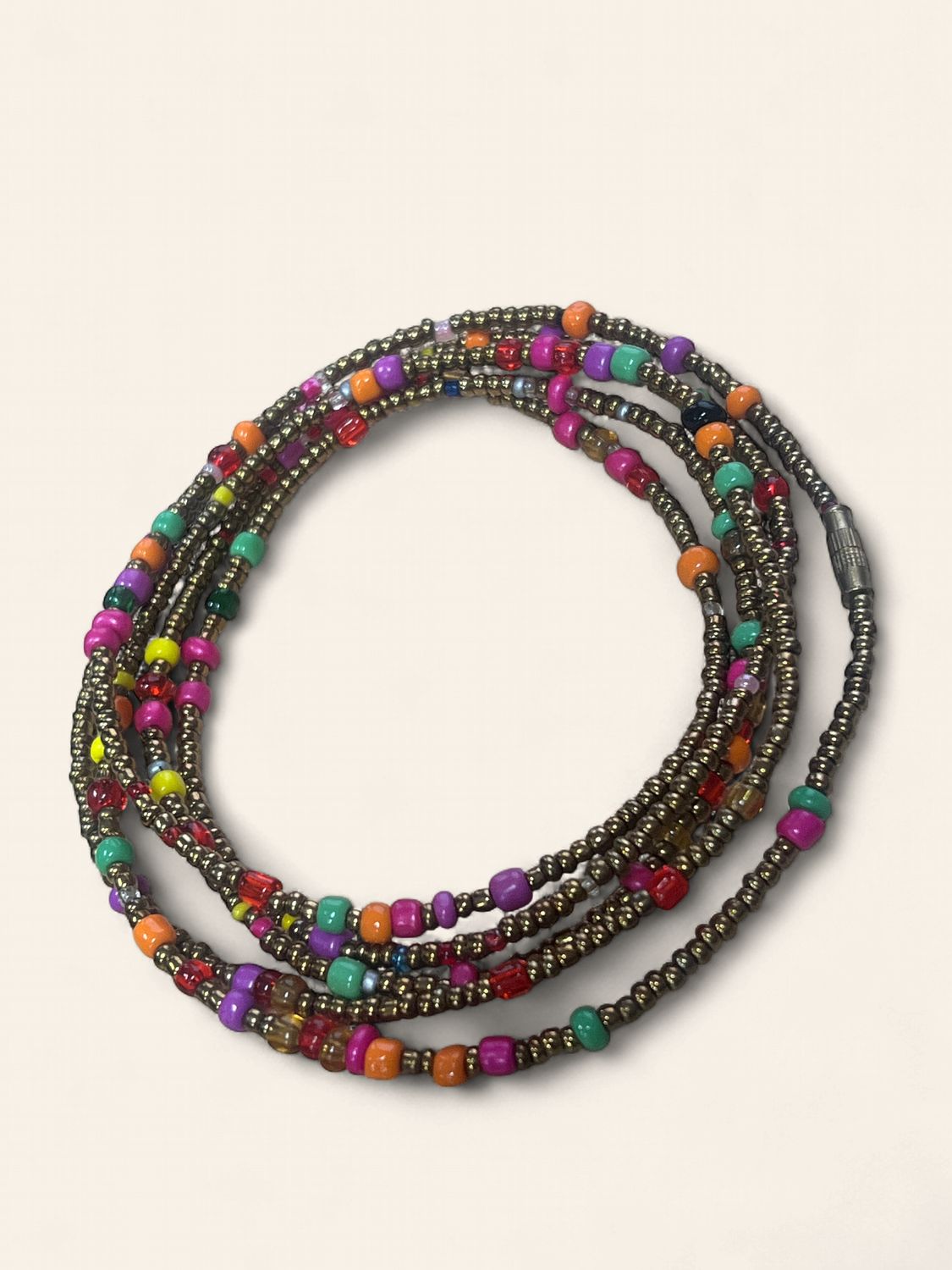 AFRICAN WAIST BEADS MULTI 45"