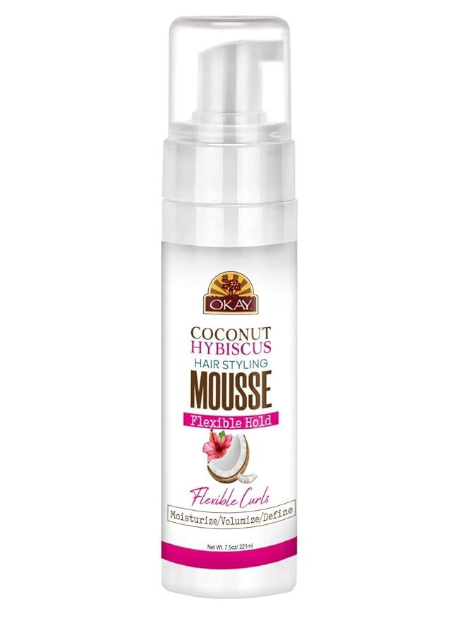 Black jamaican castor oil hair styling mousse coconut habis 7.5oz