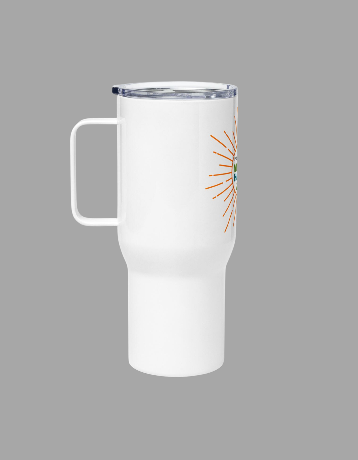 Make It Happen Burst Travel Mug With Handle
