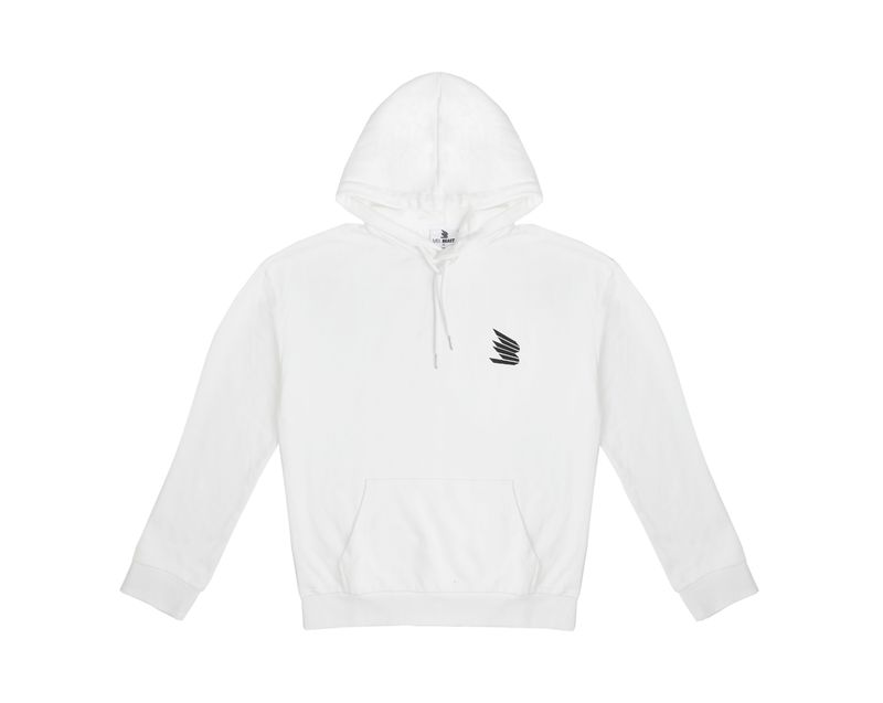 White Hoodie with iconic &quot;B&quot; Logo