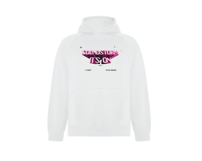 Soundstorm &quot;IT&#39;S ON&quot; Hoodie in White