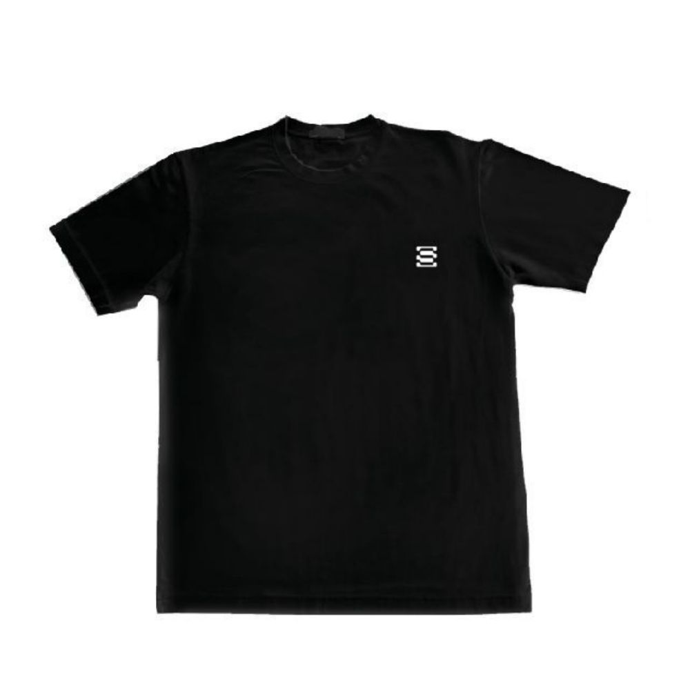 SS Square Black Tee
