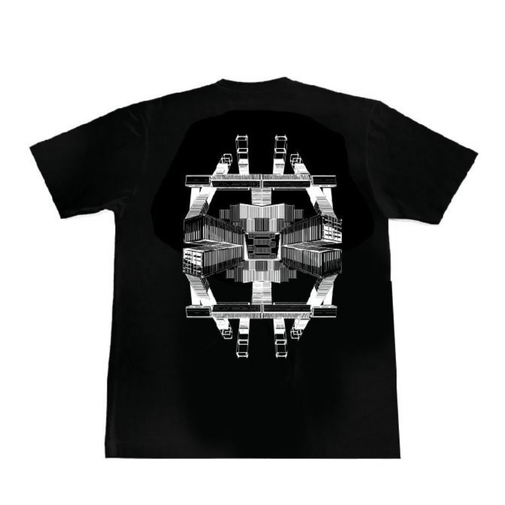 Reflected Containers Black Tee