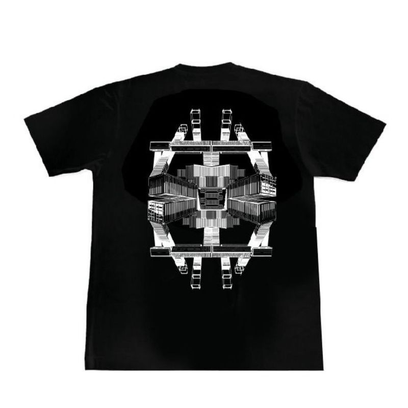Reflected Containers Black Tee