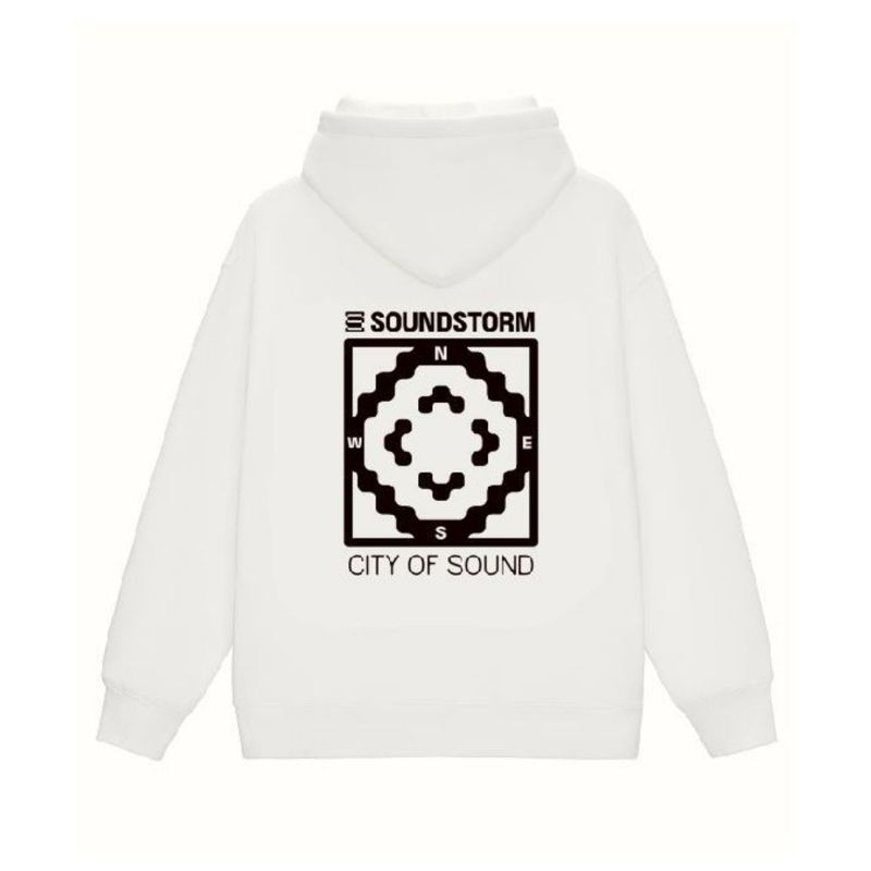 City Of Sound White Hoodie