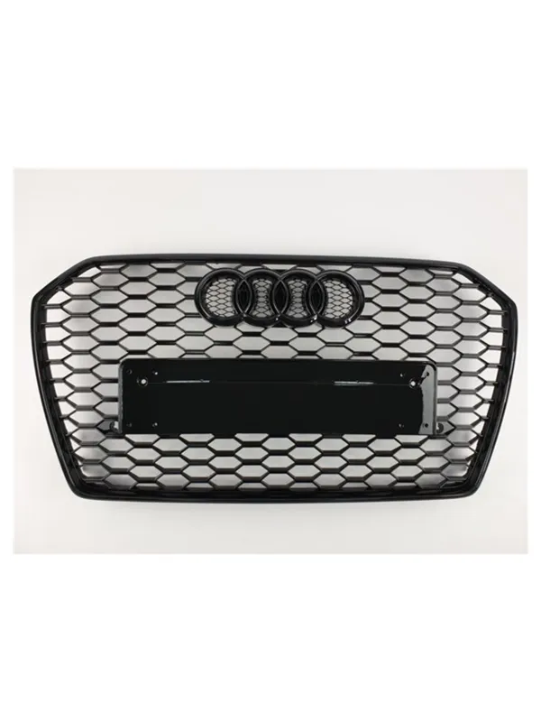 Audi RS6 front bumper radiator grille black for Audi A6 2016-2018