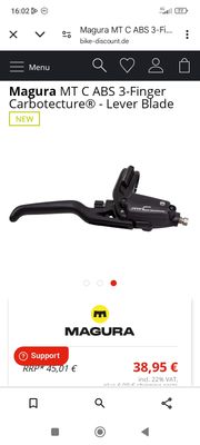 Coppia leve freno disco idraulici bici MTB o trekking Magura MTC nuove come da foto su internet a 39€ circa l una io vendo a 59La coppia
