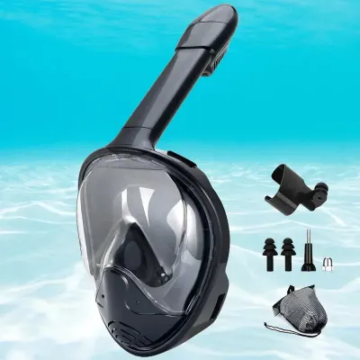 Underwater Snorkeling Full Face Children Swimming Mask Set Scuba Diving Respirator Masks Anti Fog Safe Breathing for Kids Adult
