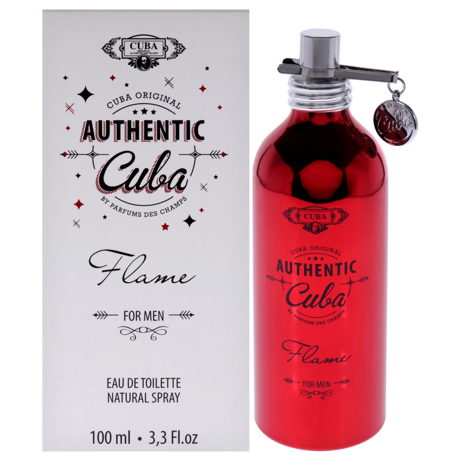 Cuba Authentic Flame by Cuba for Men - 3.3 oz EDT Spray
