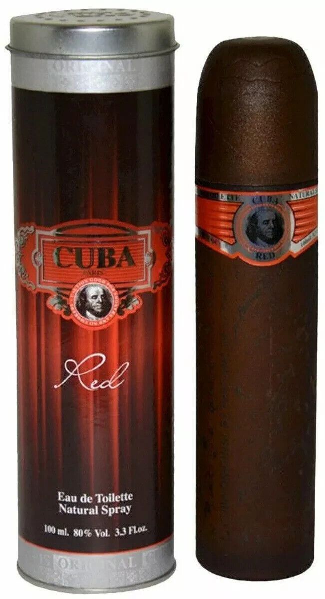 Cuba Red By Cuba Eau de Toilette for Men 3.3 oz