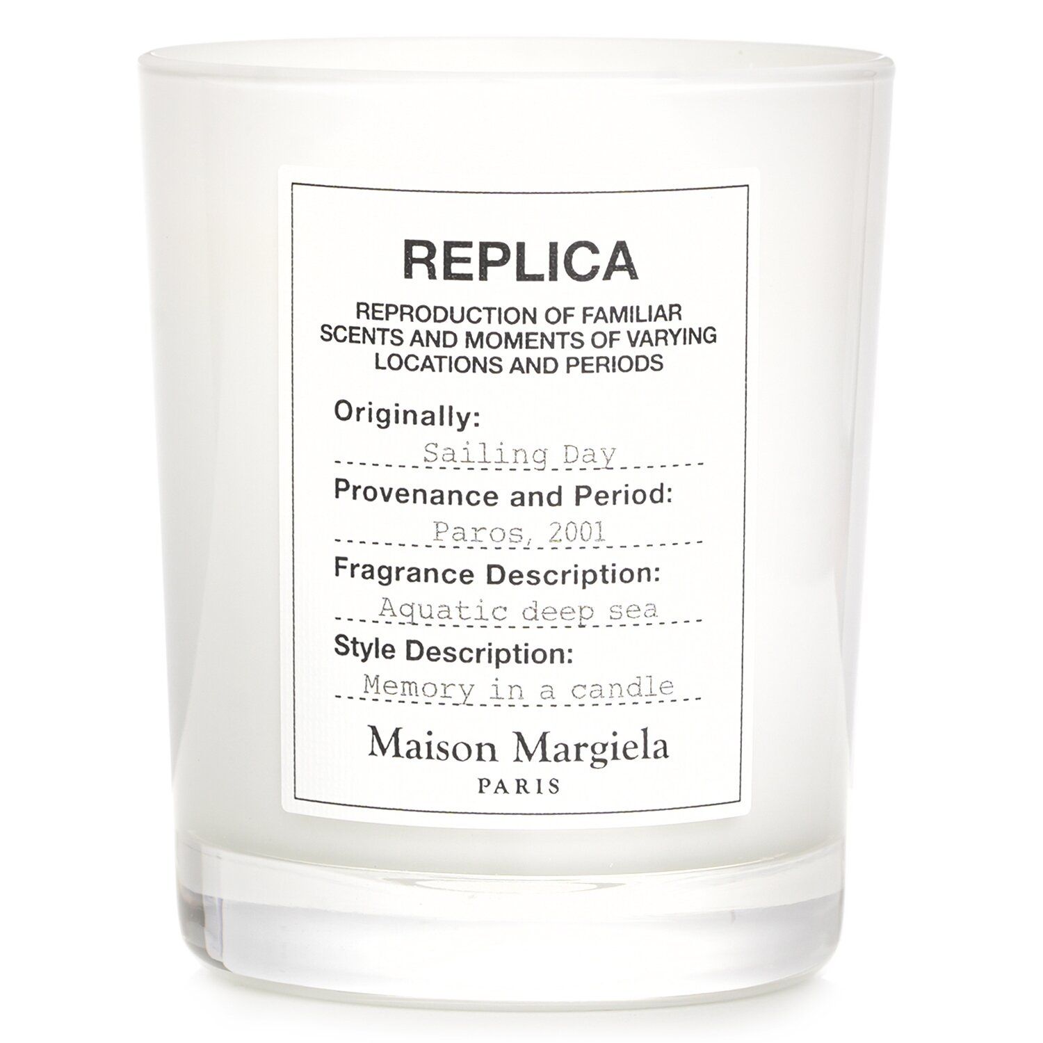 MAISON MARGIELA - Replica Sailing Day Scented Candle 766654 165g/5.82oz