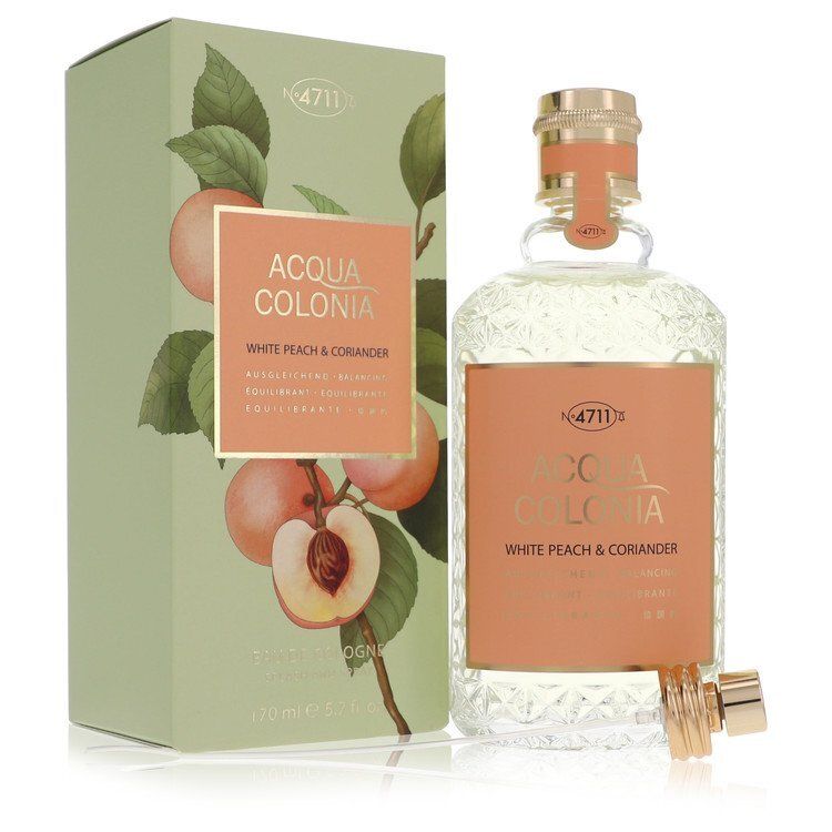 4711 Acqua Colonia White Peach &amp; Coriander by 4711 Eau De Cologne Spray (Unisex) 5.7 oz (Women)