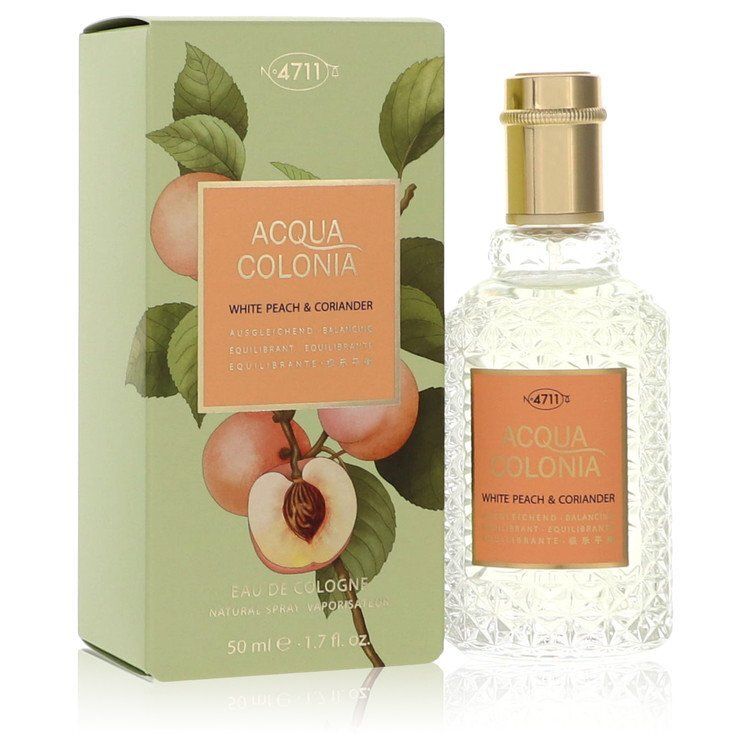 4711 Acqua Colonia White Peach &amp; Coriander by 4711 Eau De Cologne Spray (Unisex) 1.7 oz (Women)