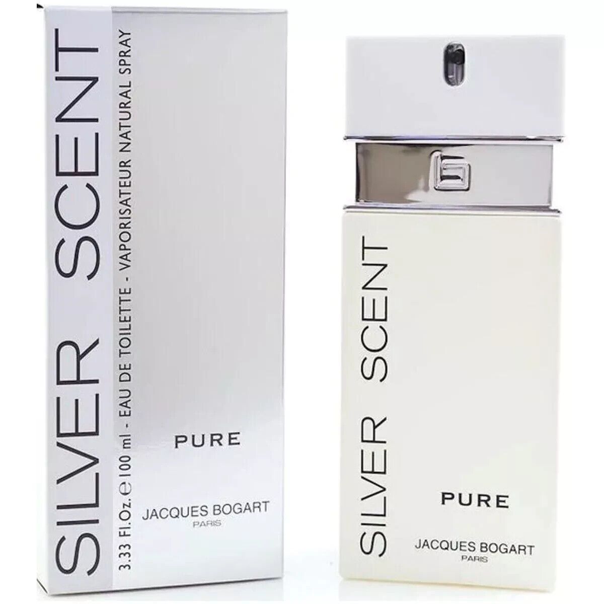 Silver Scent Pure by Jacques Bogart Cologne for Men EDT 3.33 OZ
