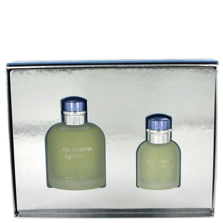 Light Blue by Dolce &amp; Gabbana Gift Set -- 4.2 oz Eau De Toilette Spray + 1.3 oz Eau De Toilette Spray (Men)
