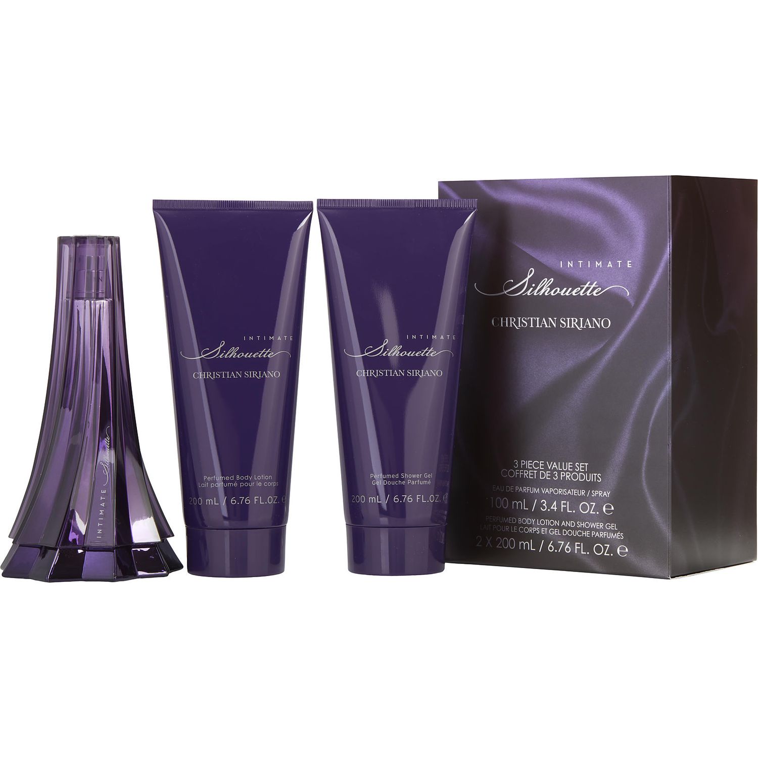 Intimate Silhouette by Christian Siriano, 3 Piece Gift Set for Women