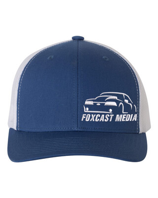 FCM Logo Trucker Snapback Royal/White