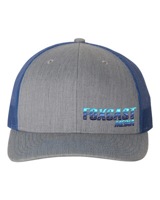 "Motorsports" style  Heather/Grey/Royal Blue
