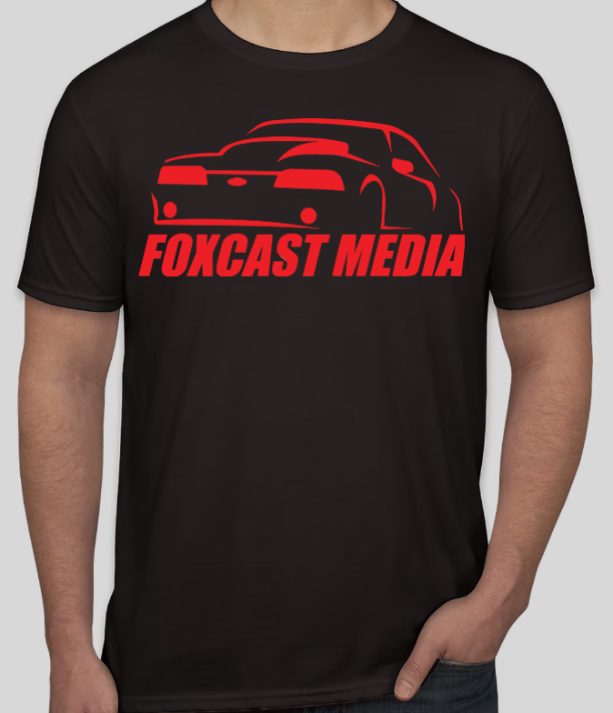 Foxcast Logo Tee Large front only