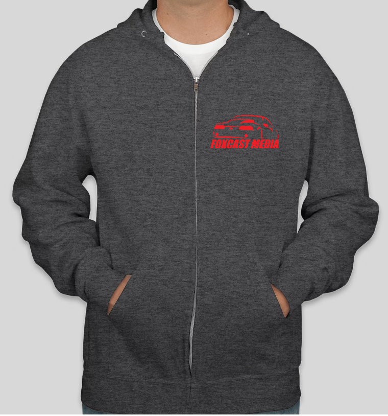OG ZIP UP Foxcast Media Hoodie TWO COLORS!