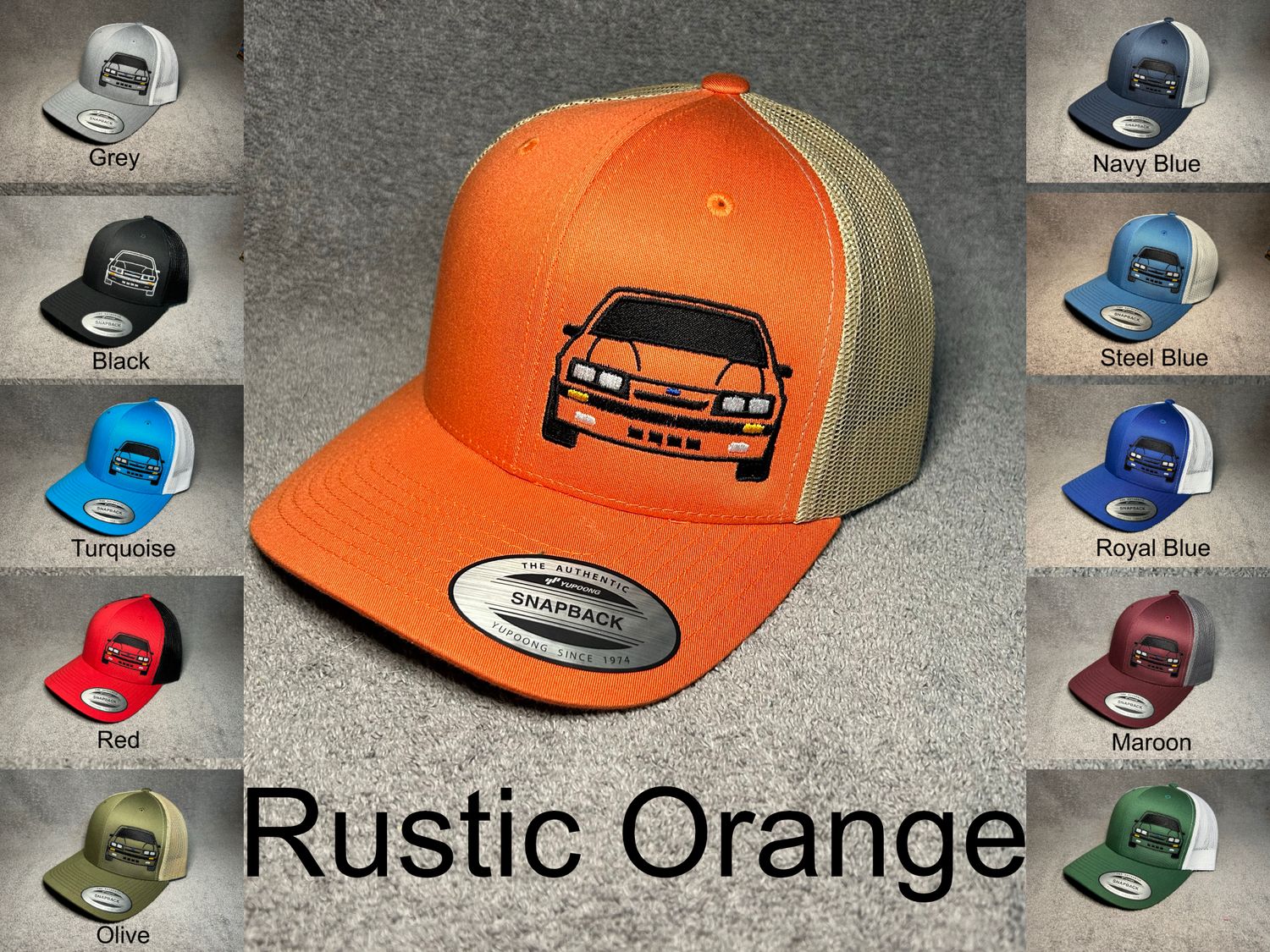 Mustang 4 EYE Face Snapback 11 COLOR OPTIONS
