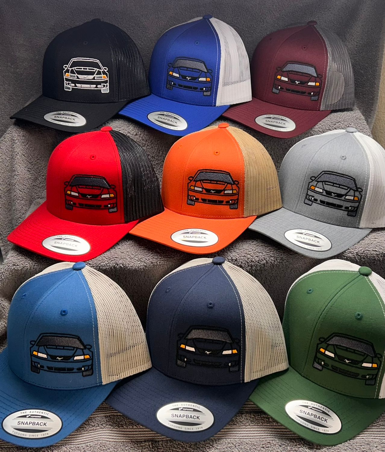 Mustang New Edge Face Snapback 9 COLOR OPTIONS
