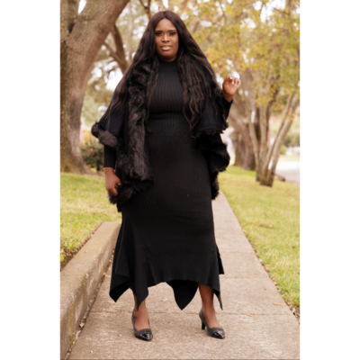 Black Class Fur Coat