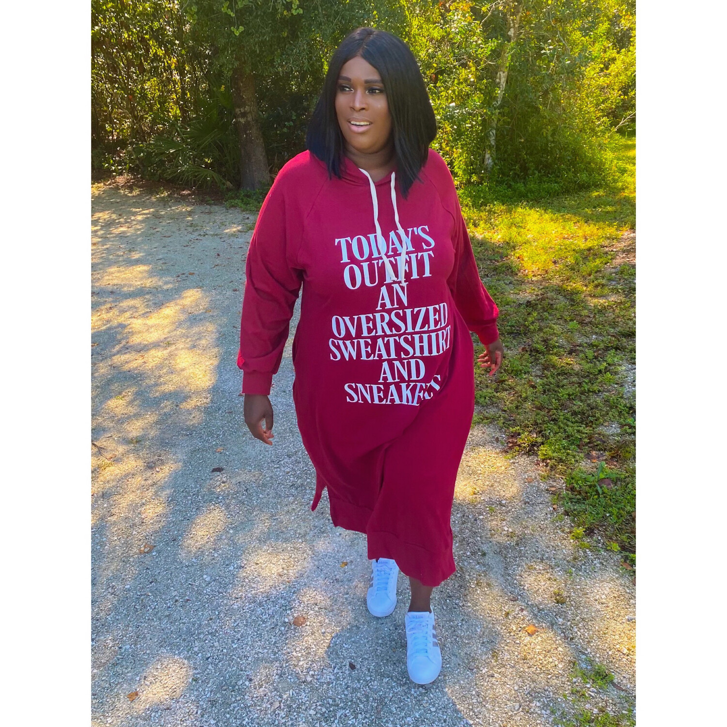 Relaxation Oversize Hoody Dress