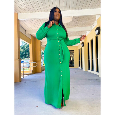 Iris Green Maxi