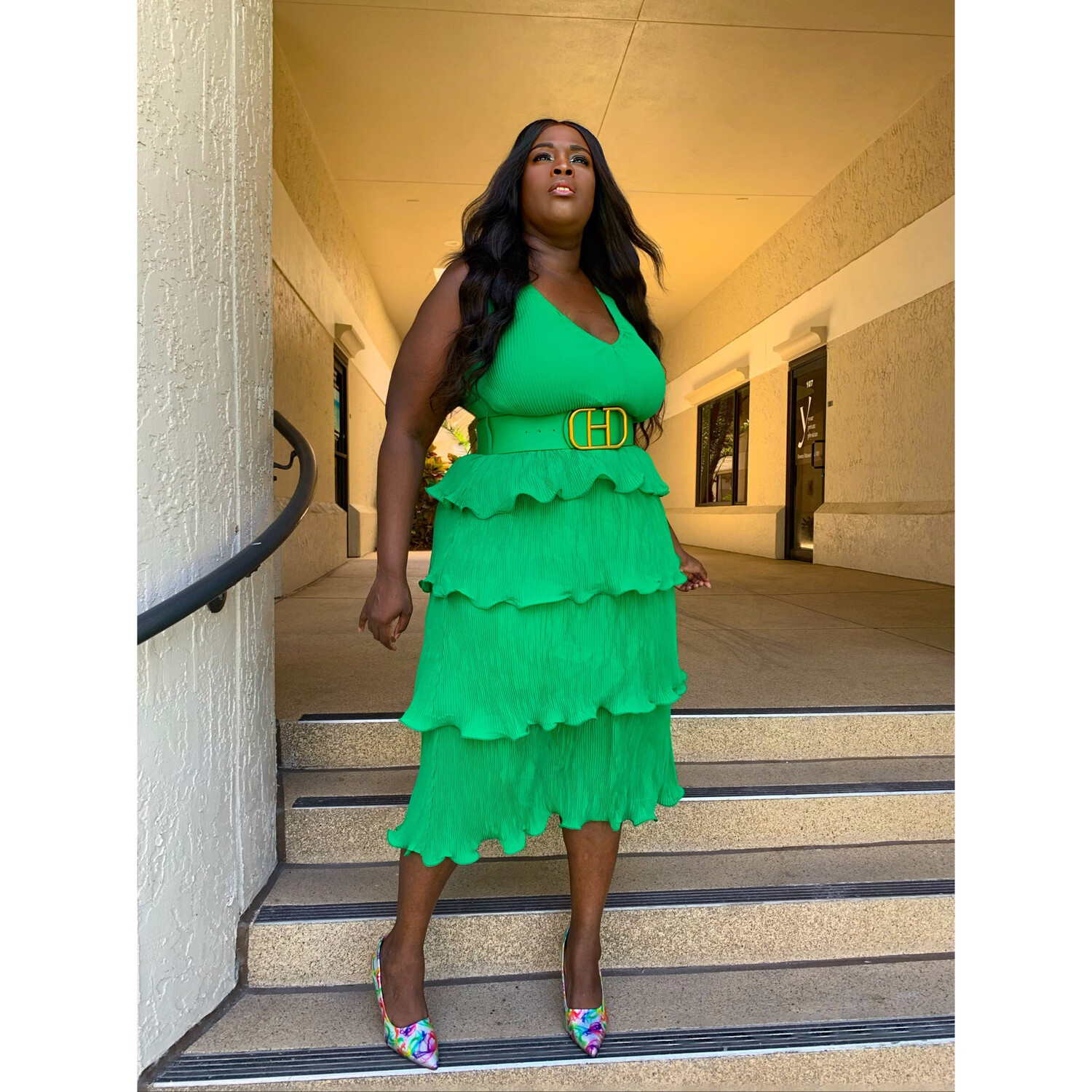Green River Belted Dress