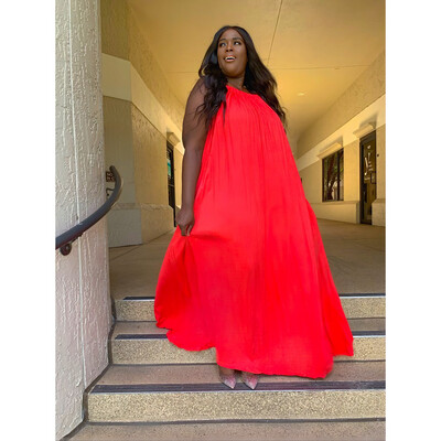 Crimson Baggie Dress