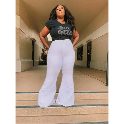 Denim Snow Bell Pants