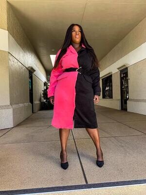 She got it jacket dress