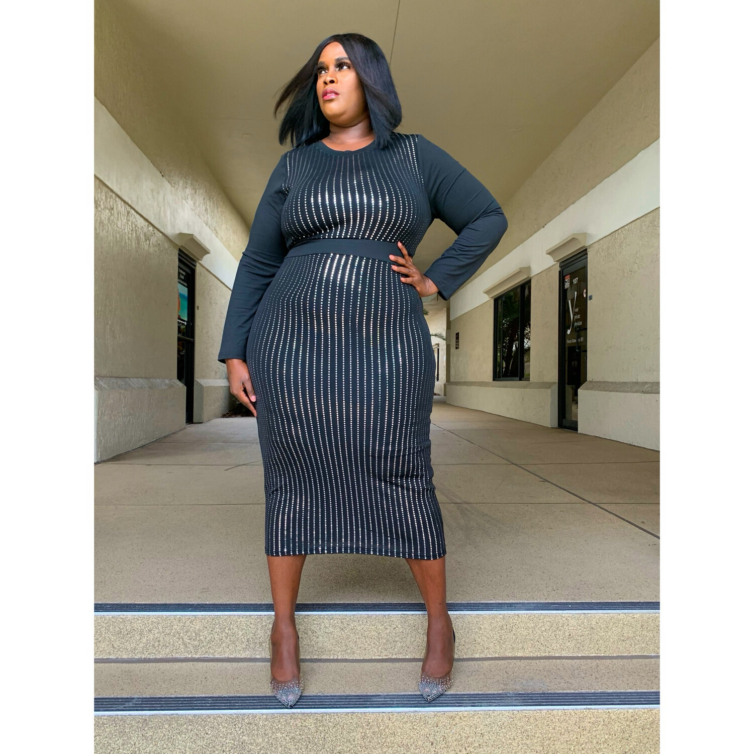 Black Sterling Party Dress