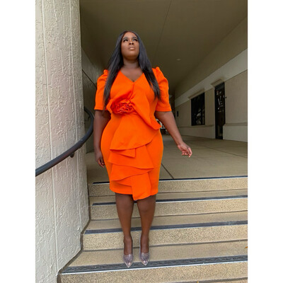 Cayenne Ruffle Dress