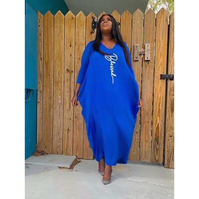 Blue Blessed Baggie Dress