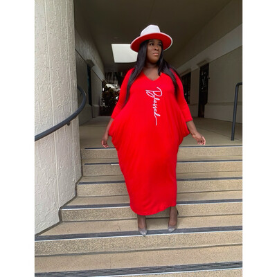 Red Blessed Baggie Dress
